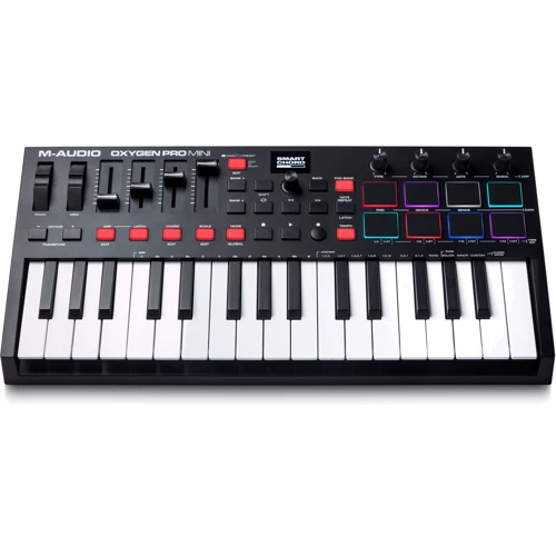 MIDI-клавиатура M-AUDIO OXYGENPROMINI: Размер клавиш Малоразмерные