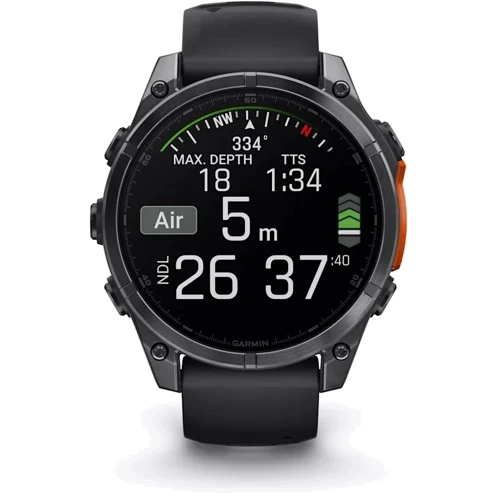 Смарт-часы Garmin Fenix 8 AMOLED 47mm Slate Grey with Black Silicone Band (010-02904-00): Стандарт защиты 10 ATM