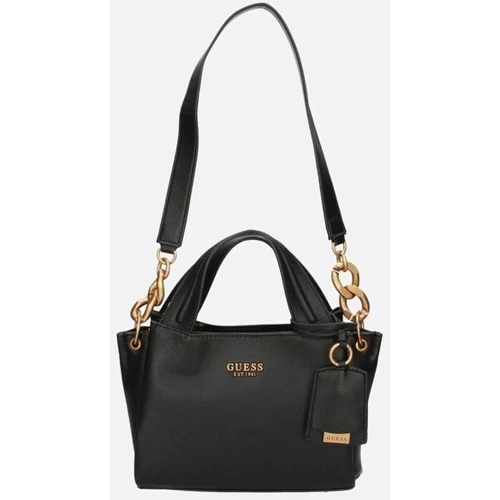 Женская сумка тоут GUESS ZED SMALL GIRLFRIEND CARRYALL черная (HWVB8683220-BLA): Тип ручки Со съемным ремнем, Плечевой ремень, С двумя ручками, Короткая ручка