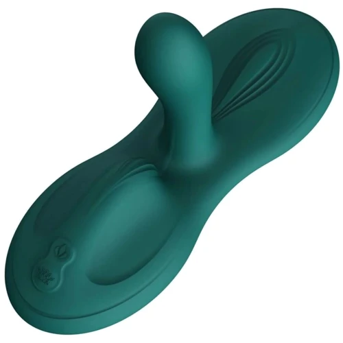 Sit-on-top смарт-вибратор Zalo – Flora Smart Vibrating Pad Turquoise Green, 9 моторов