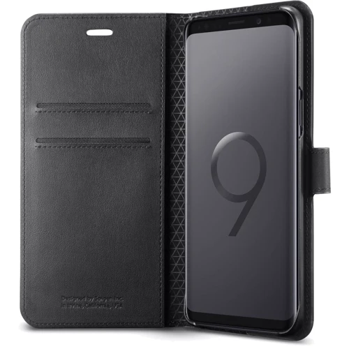 Чехол для телефонов Spigen Wallet S Black (592CS22870) for Samsung G960 Galaxy S9: Цвет черный