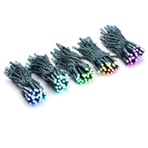 Гирлянда Smart LED Twinkly Pro Curtain RGB 250 AWG22 IP65 зеленый: Длина, м 5