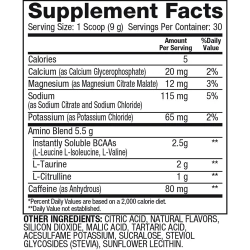 Аминокислота для спорта Dymatize Amino Pro with Energy 270 g /30 servings/ Pineapple Guava: Вкус Гуава, Ананас