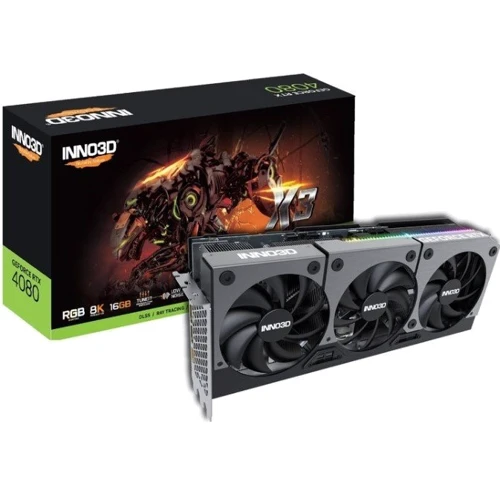 Видеокарта INNO3D GEFORCE RTX 4080 16 GB X3 (N40803-166X-187049N): Объем памяти, Гб 16