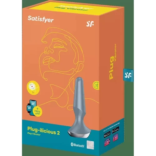 Анальная смарт-пробка Satisfyer Plug-ilicious 2 (серая)