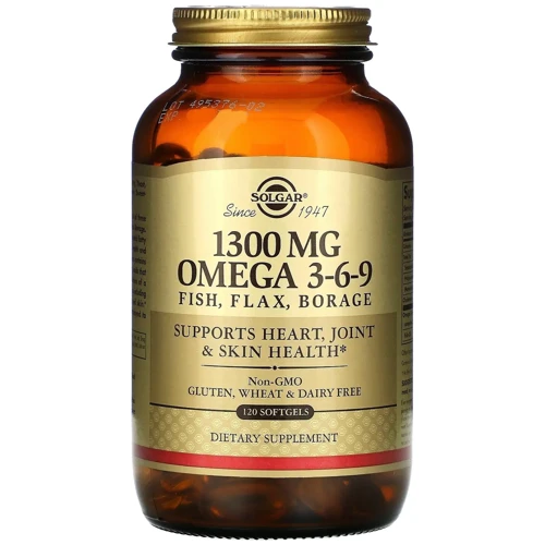Solgar EFA, Omega 3-6-9, 120 Softgels Омега 3-6-9 (SOL-02028)