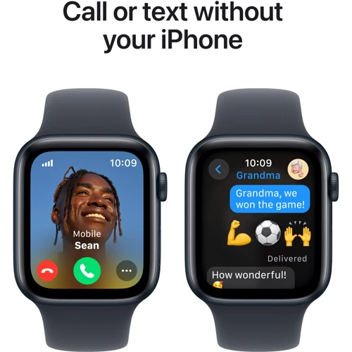 Apple Watch SE 2 2024 40mm GPS + Cellular Midnight Aluminium Case with Midnight Sport Band - M/L (MXGD3)