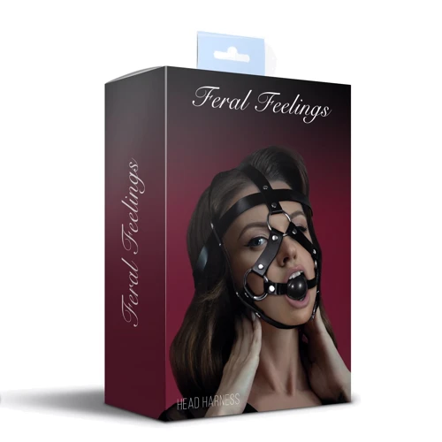 Маска сбруя с кляпом Feral Feelings Head Harness