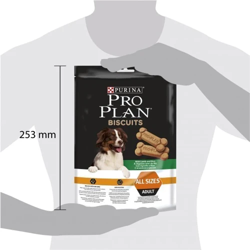 Ласощі для дорослих собак Pro Plan Biscuits печиво з ягнятком та рисом 400 г (8711639251986): Вік Любой возраст