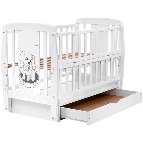 Детская кроватка Babyroom Собачка DSMYO-3 белый (625292)