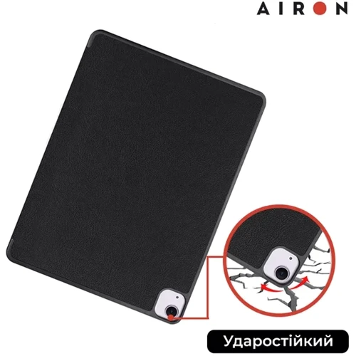 Аксессуар для iPad AirOn Premium SOFT Case Black for iPad Air 13 (2024 / 2025): Материал искусственная кожа