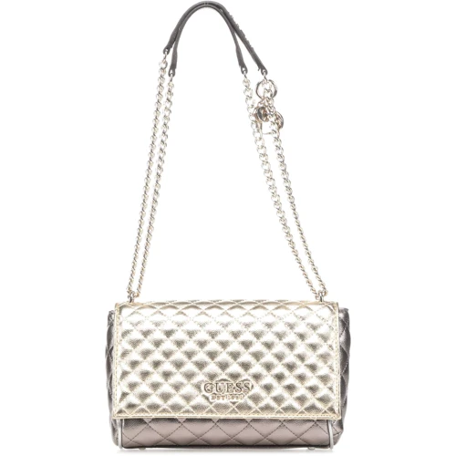 Жіноча сумка через плече Guess Brielle золота (HWMG7581210-GDM): Тип ручки Без ручки, Плечовий ремінь, На ланцюжку