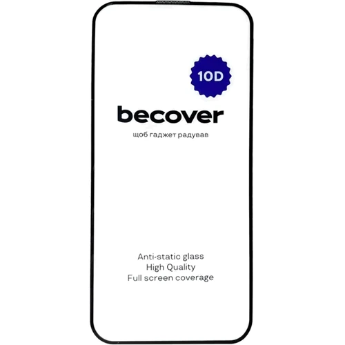 Захисне скло для iPhone BeCover Tempered Glass 10D Black для iPhone 15 Pro Max (711332) фото 5
