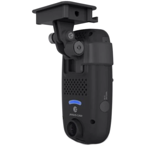 Janus V2 HD: Оснащение g-сенсор, вторая камера (салон, задний обзор), микрофон, печать даты и времени на видео, регистрация