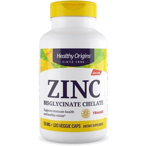 

Healthy Origins Zinc Bisglycinate Chelate, 50 mg, 120 Veggie Capsules (HOG-39550)
