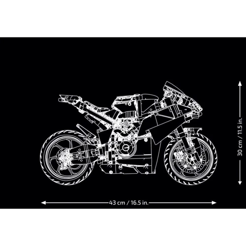 Конструктор LEGO Technic Мотоцикл Ducati Panigale V4 S 1603 деталі (42202) фото 8