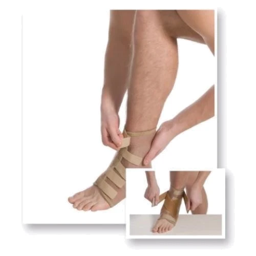 Бандаж на голеностопный сустав MedTextile неопреновый размер S люкс (4820137291746): Степень фиксации Полужесткая
