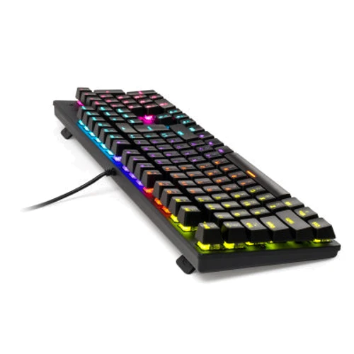Клавиатура Vinga KBGM-100 LED Blue Switch USB Black (KBGM-100 Black): Тип клавиатуры игровая