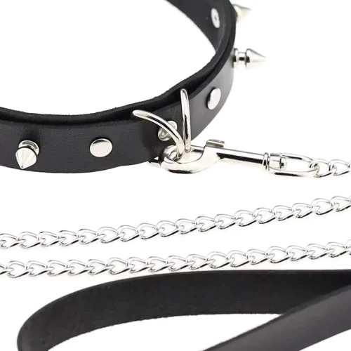 Повідець PU Leather Leash Black, SKN-AS24 BLACK