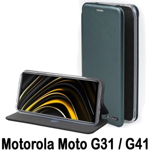 Чохол для телефона BeCover Book Exclusive Dark Green для Motorola Moto G31 / G41 (707913): Матеріал Искусcтвенная шкіра