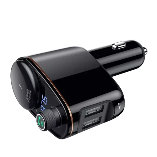 Зарядное устройство Baseus Car Charger 2хUSB S-06 Car Bluetooth MP3 Player Black (CCHC000001): Кабель в комплекте отсутствует
