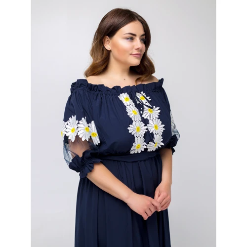 Сукня Luzana Ірида 56 темно-синє повсякденне довге максі: Вид Повсякденні сукні