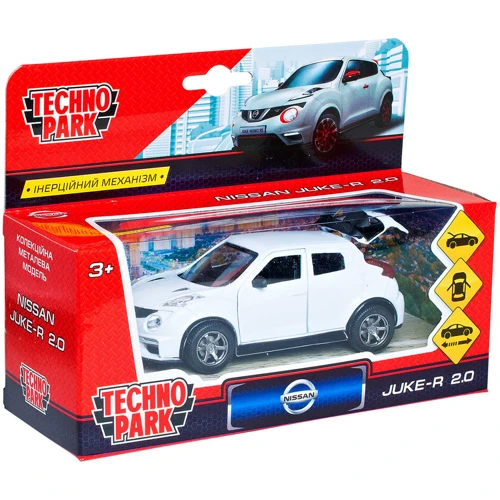 Автомодель - NISSAN JUKE-R 2.0 (белый, 1:32)