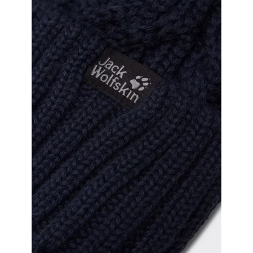Шапка Jack Wolfskin Stormlock Pompom темно-синя (1905091_1010) фото 2