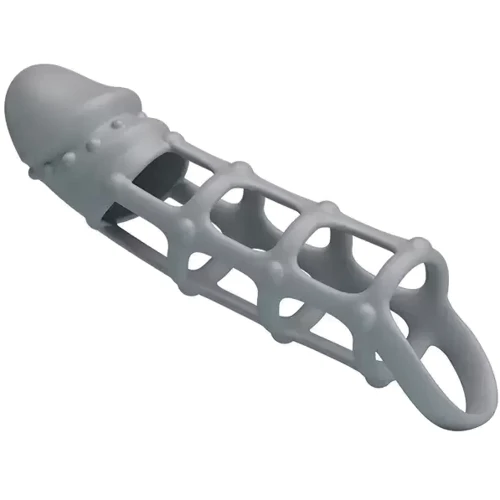 Ажурная насадка LYBAILE Penis Sleeve With Ball Strap, BI-026234
