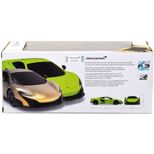 Автомобиль KS Drive на р/у Mclaren 675LT (1:24, 2.4Ghz, золотой): Класс Гоночный