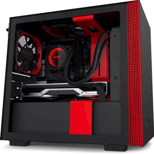 Корпус NZXT H210 Matte Black/Red (CA-H210B-BR) фото 7