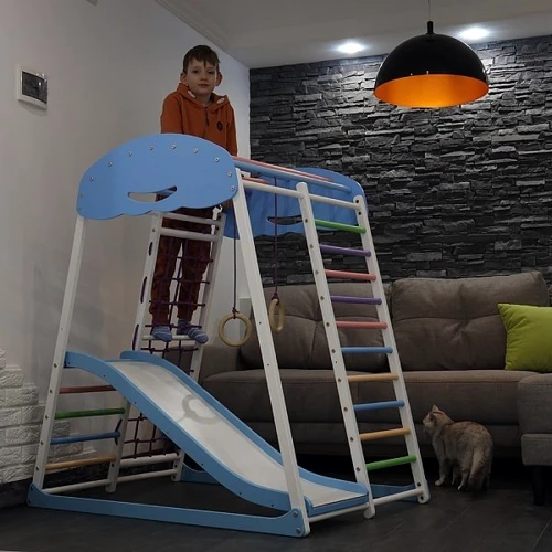 Детский спортивный комплекс для дома SportBaby SportWood Sky Plus 1 фото 4