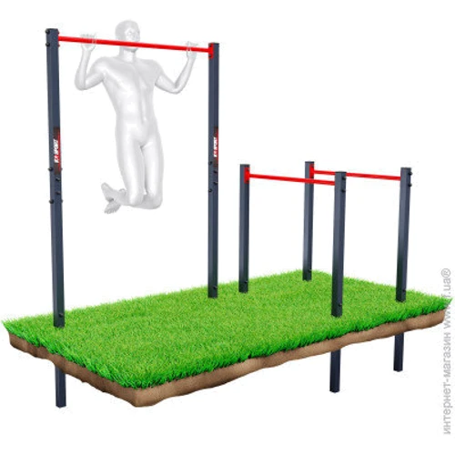 Уличный турник для подтягивания с брусьями K-Sport Garden-street workout KSOZ004 (KS-222)