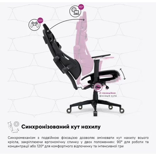 Геймерское кресло Cyberlux V10 Black (арт. GM- V10 PB) фото 13
