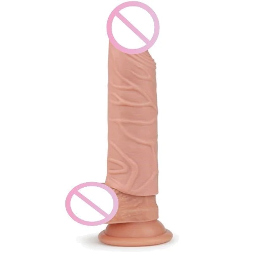 Насадка LoveToy Pleasure X-Tender Penis Sleeve Brown Add 1", Flash