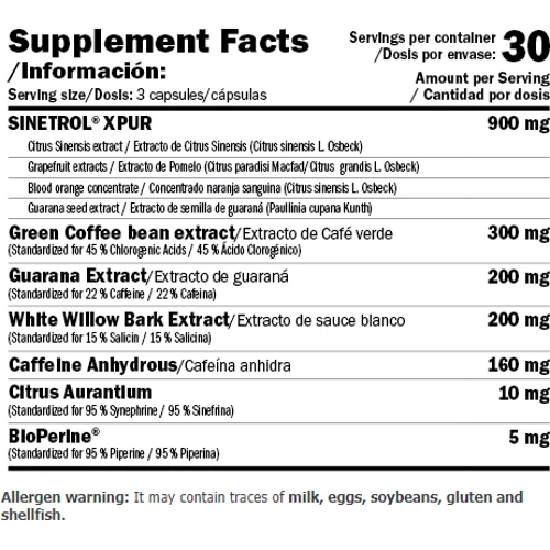 Жиросжигатель Amix Xfat Thermogenic Fat Burner 90 capsules/30 serving/Unflavored: Пол Унисекс