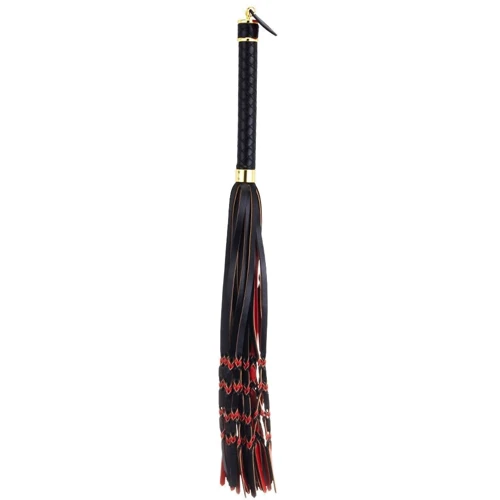 Флоггер LOCKINK Sevanda Red & Black Braided Tail Flogger