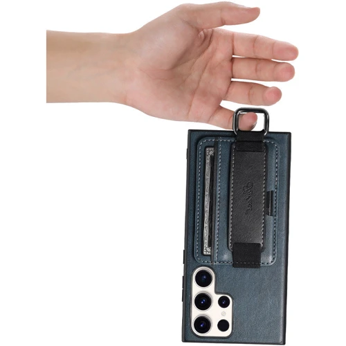 Чехол для телефонов Epik Leather Case Wallet and Straps Blue for Samsung S928 Galaxy S24 Ultra фото 7