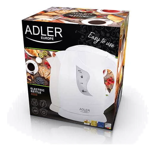Электрочайник Adler AD 08 white