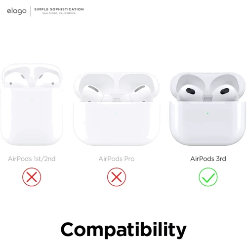 Чехол Elago Armor Case Black (EAP3AM-BK) for Airpods 3 фото 4