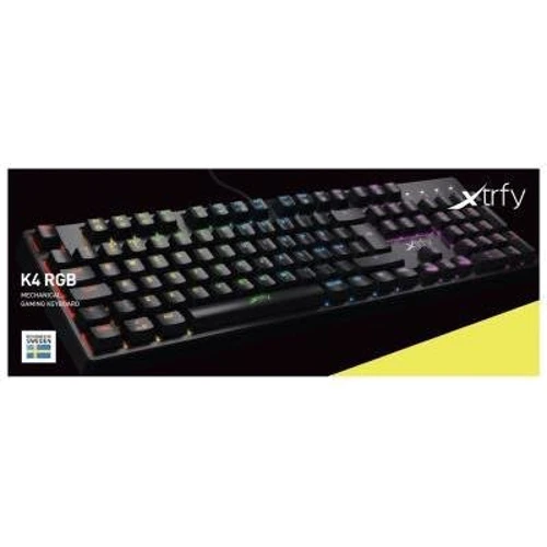 Клавіатура Xtrfy K4 RGB Kailh Red RGB USB (XG-K4-RGB-R-RUS): Тип клавіатури игровая