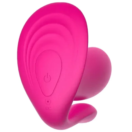 Вібромасажер з анальним та кліторальним стимулятором, та підігрівом BOSS Remote wearable vibrator Pink (BS561007-3)