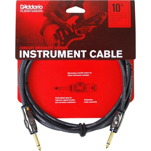 Инструментальный кабель PLANET WAVES PW-AG-10 Curcuit Breaker Momentary Mute 10ft