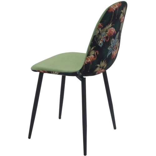 Стул Special4You Aksel black print (E6750): Материал каркаса Текстиль, дерево, металл
