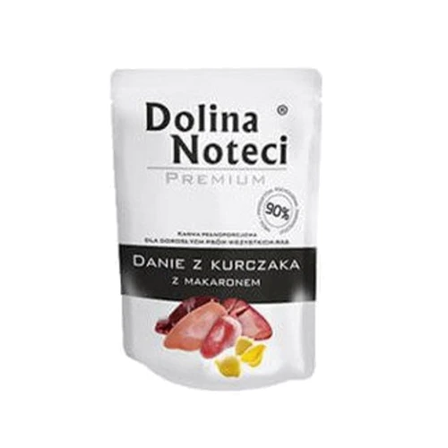 Вологий корм Dolina Noteci Premium для собак з куркою та макаронами 100 г (DN 100 (202))