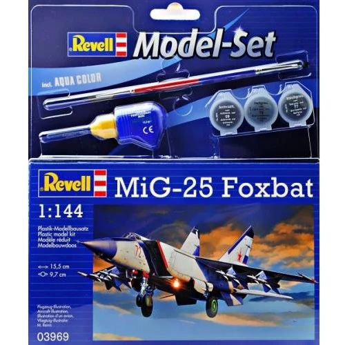 Подарочный набор Revell Истребитель-перехватчик MiG-25 Foxbat 1:144 (63969)