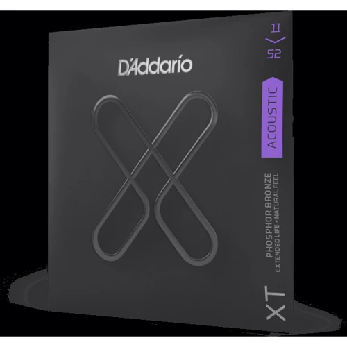 Струна для гитар Комплект струн D'addario XTAPB1152 XT Phosphor Bronze Custom Light (11-52): В комплекте Набор из 6 струн
