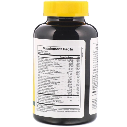Nature's Plus, Source of Life, Power Teen, 180 Tablets (NTP29992): Тип Мультивитамины