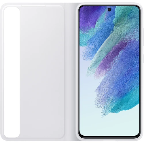 Чехол для телефонов Samsung Clear View Cover White (EF-ZG990CWEGRU) for Samsung G990 Galaxy S21 FE: Материал TPU (термополиуретан) и поликарбонат