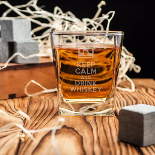 Стакан для виски BeriDari "Keep calm and drink whiskey" 250 мл фото 2
